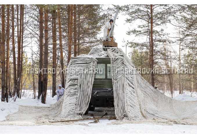 Маскировочный комплект МКТ-2С Снег 9х12 м – купить по цене 33200 руб. в интернет-магазине в городе Киров картинка 2