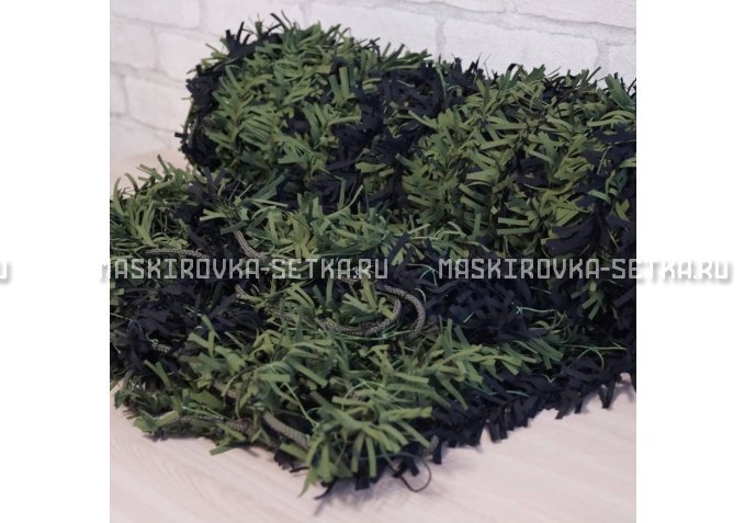 Маскировочная сеть Зеленя 2х3 м (зелено-черная) – купить по цене 3200 руб. в интернет-магазине в городе Киров картинка 4